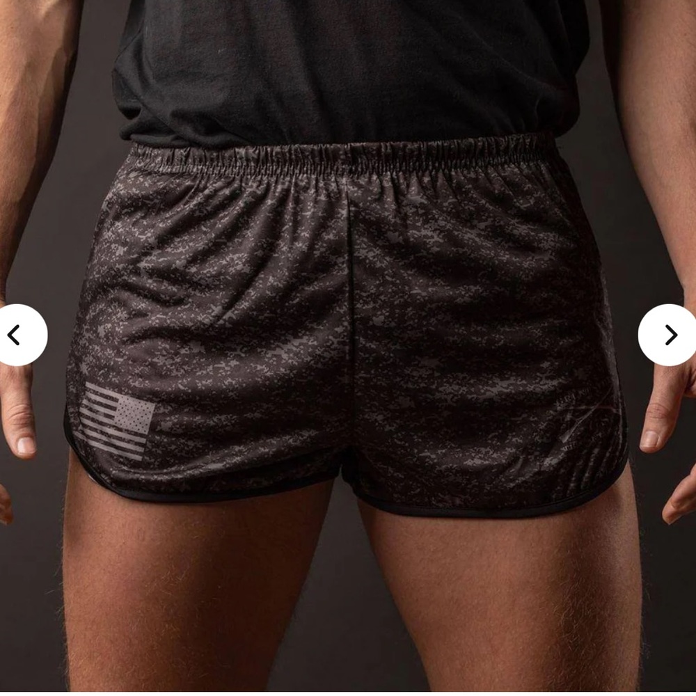 Grunt Style Black Camo Athletic Shorts